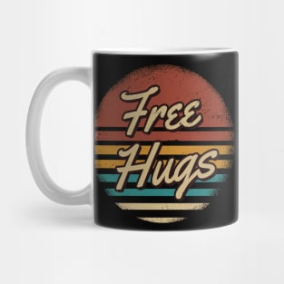 Free Hugs Retro Style Mug